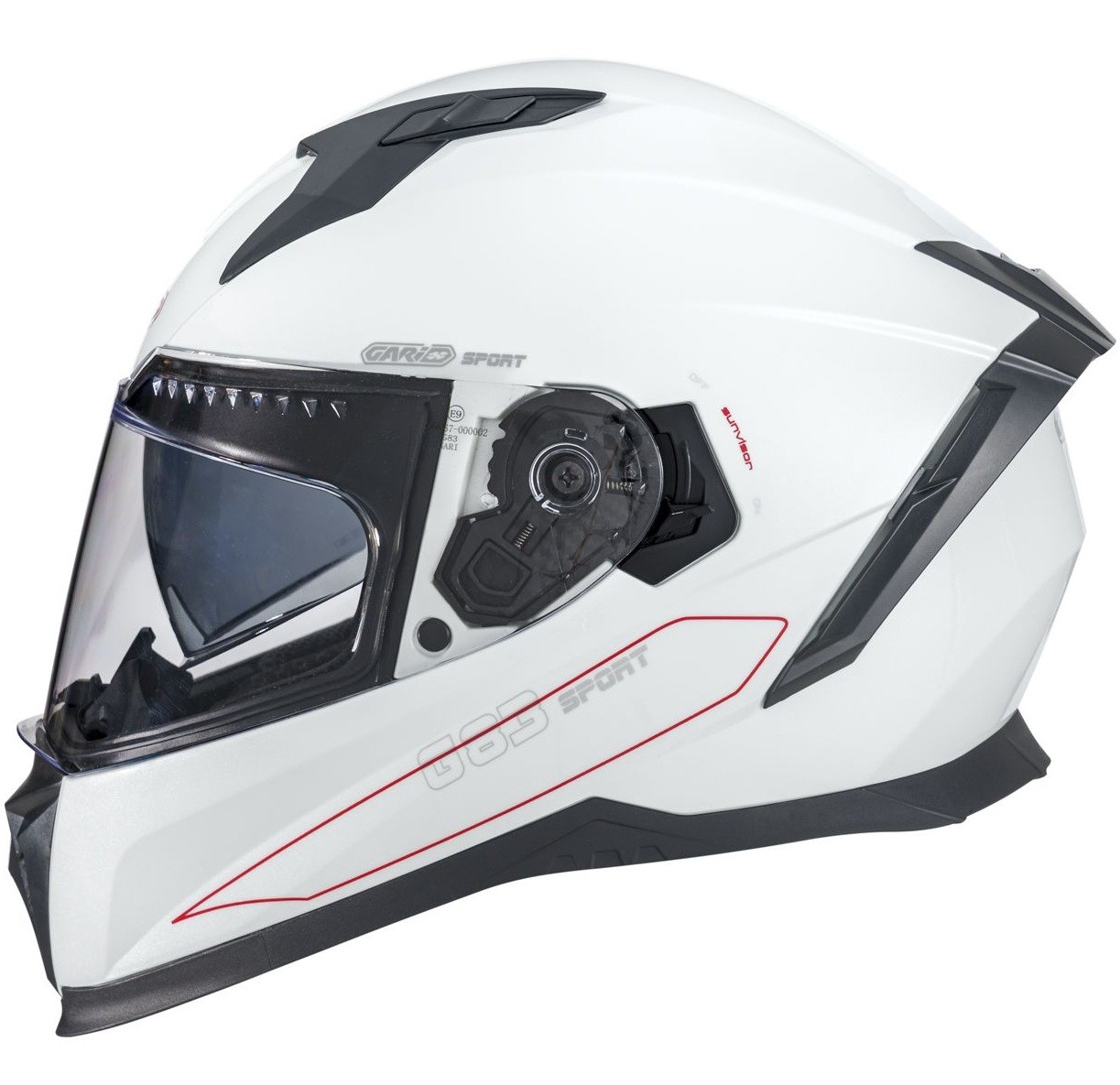 Casco Garibaldi G83 Sport Blanco brillo