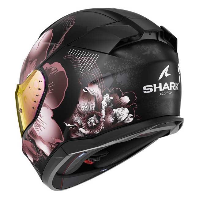 Casco Shark D-Skwal 3 Mayfer Violeta/Negro mate/Dorado 2