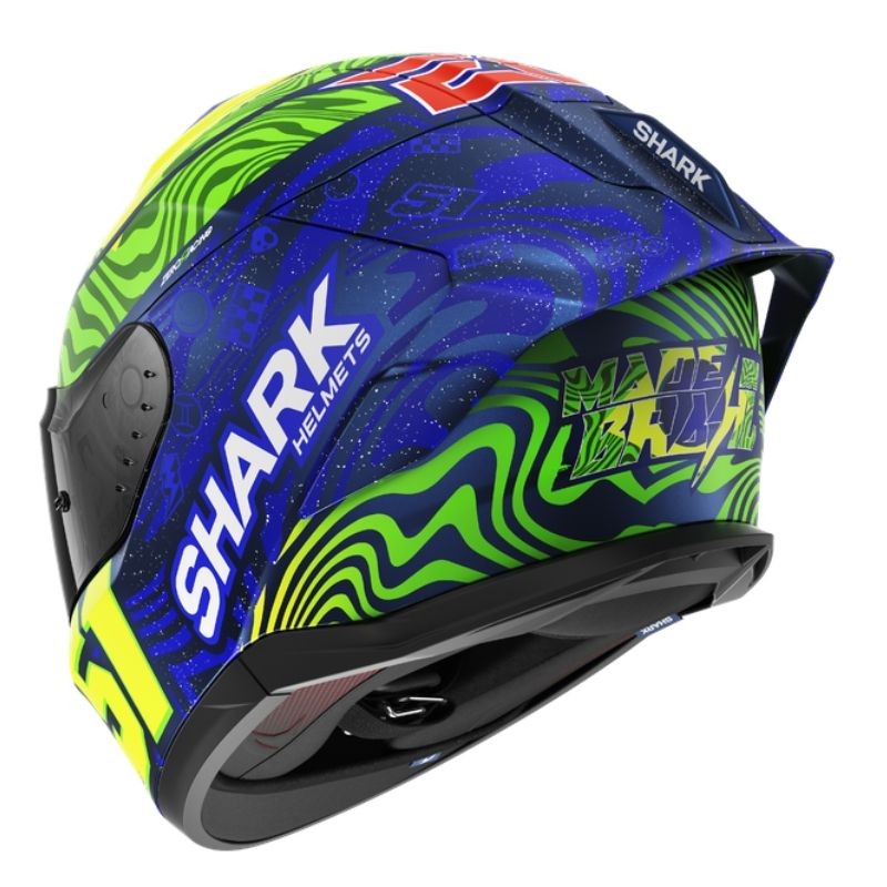 Casco Shark Skwal Cup Replica Granado Azul/Verde mate 2