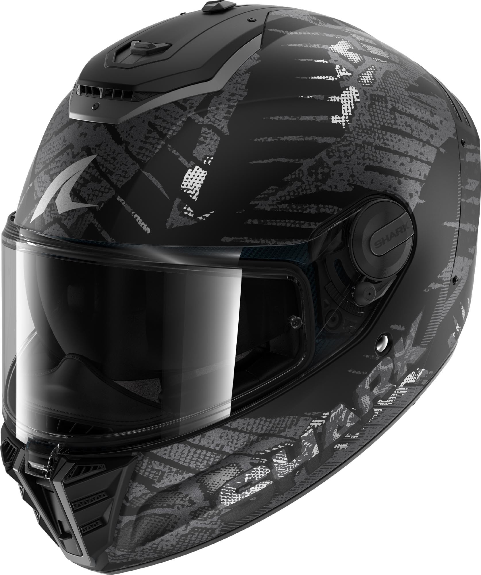 Casco Shark Spartan RS Reptaia Negro/Azul/Glitter