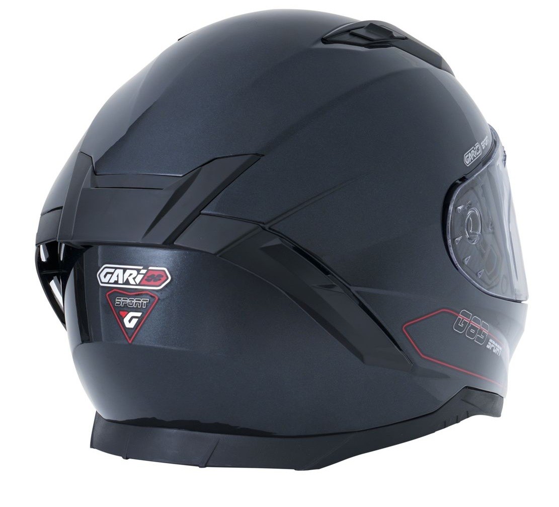 Casco Garibaldi G83 Sport Negro Brillo 2