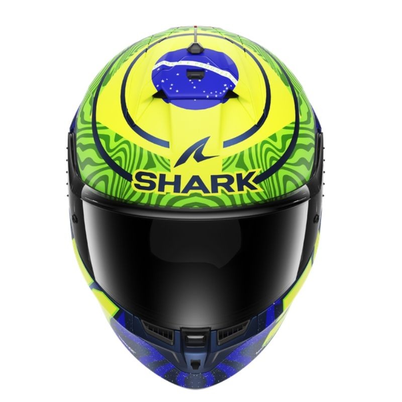 Casco Shark Skwal Cup Replica Granado Azul/Verde mate 3
