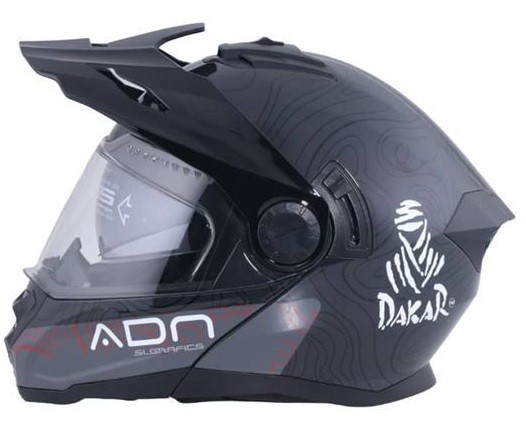 Casco ADN Duale P+J Dakar Moon Gris 2