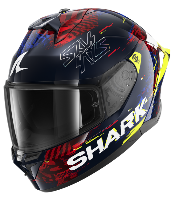 Casco Shark Skwal Cup Speed-Vib Azul/Rojo/Amarillo