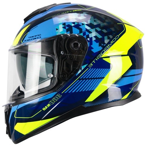 Casco CGM 360S Kad Race Azul/Amarillo L