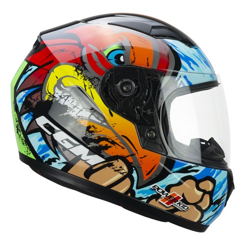 Casco Infantil CGM Lucky Boxer Azul/Rojo/Verde M