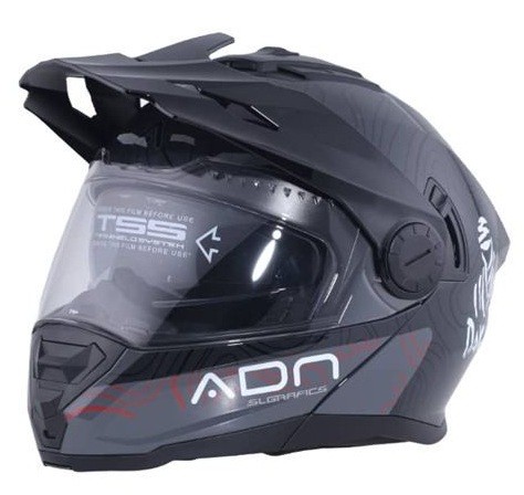 Casco ADN Duale P+J Dakar Moon Gris