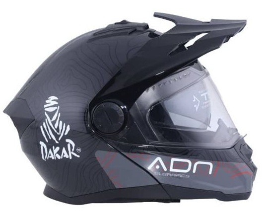 Casco ADN Duale P+J Dakar Moon Gris 4