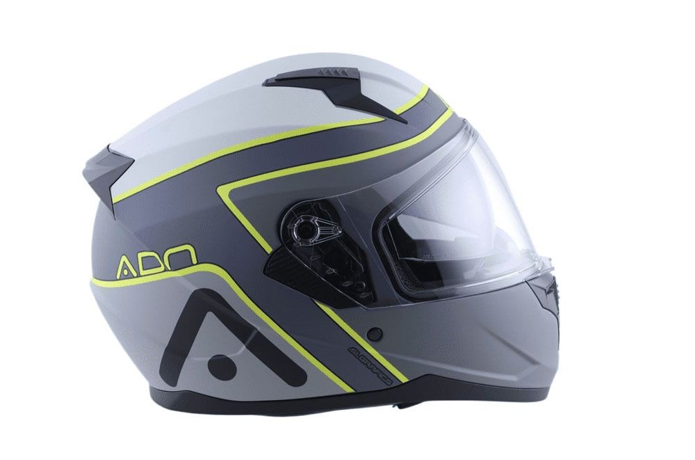 Casco ADN Stelvio Warmup Gris/Amarillo 5