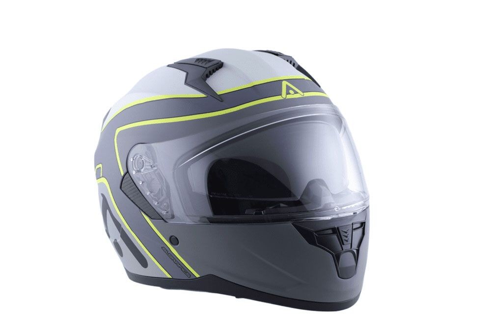 Casco ADN Stelvio Warmup Gris/Amarillo 3
