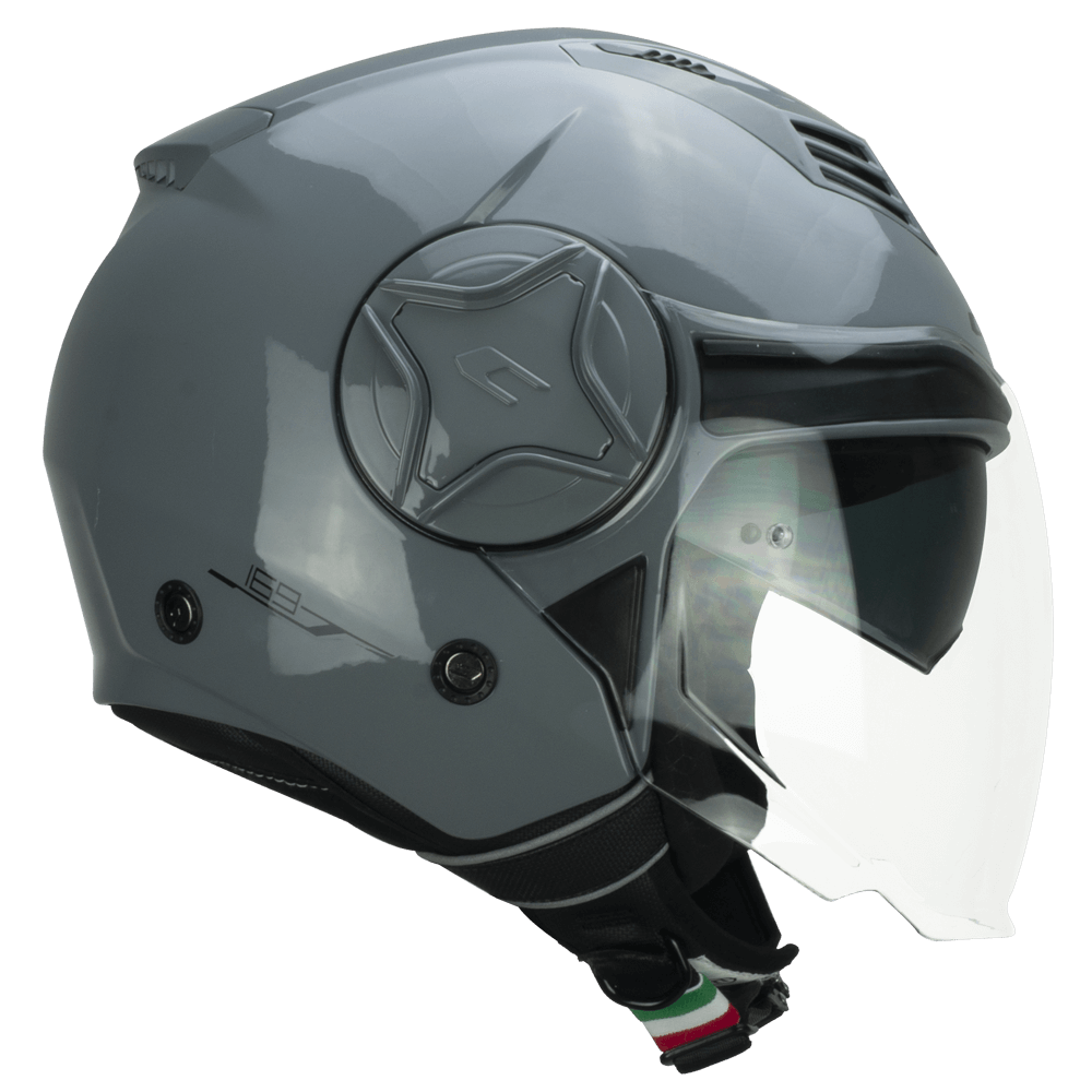 Casco jet CGM 169A ILLI Gris brillo