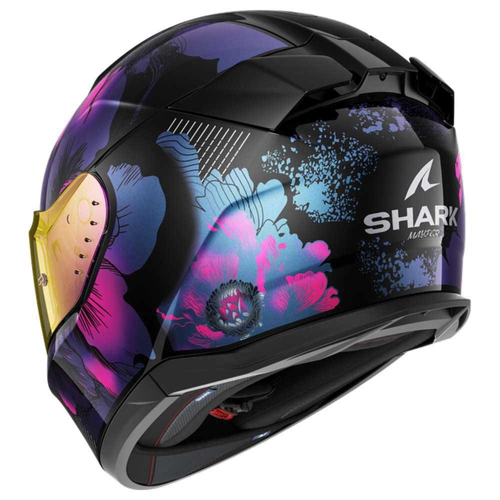Casco Shark D-Skwal 3 Mayfer Negro/Violeta Glitter 2