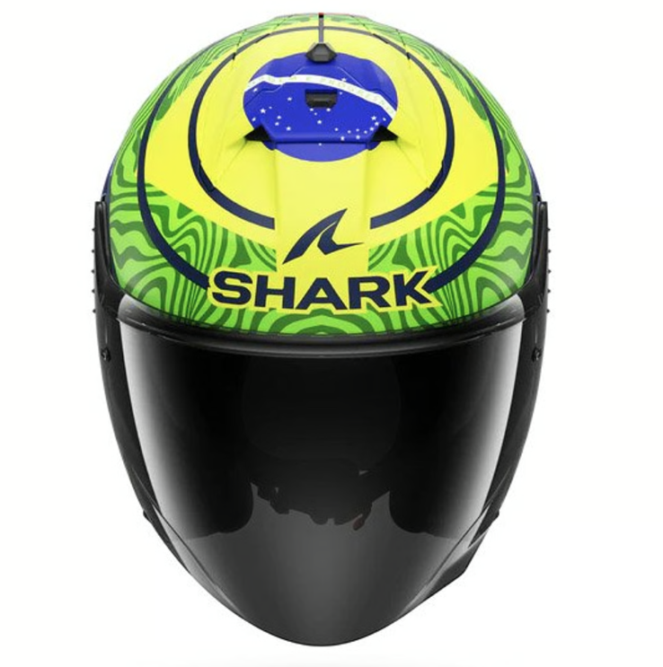 Casco Shark Skwal Jet Replica Granado Azul/Verde/Amarillo 3