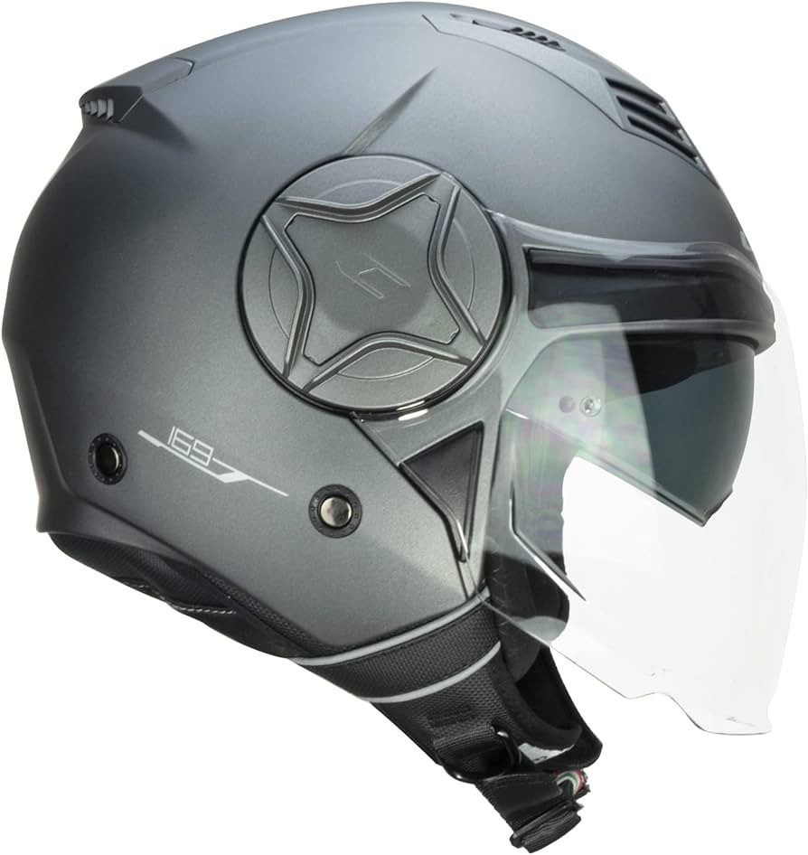 Casco jet CGM 169A ILLI Antracita mate