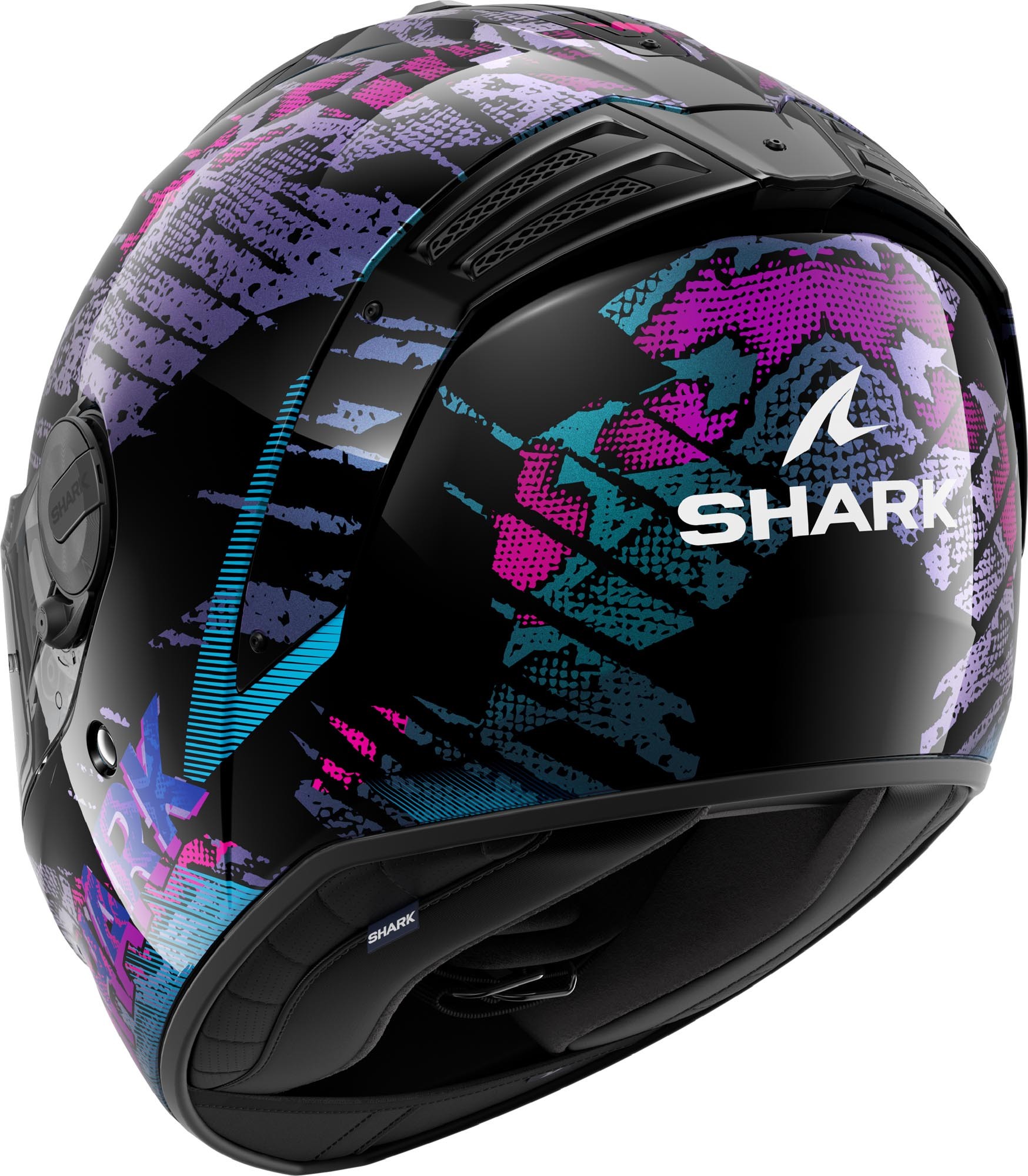 Casco Shark Spartan RS Reptaia Negro/Azul/Glitter 2