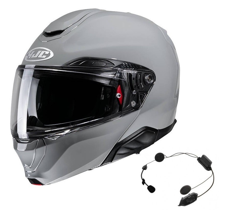 Casco HJC RPHA 91 Gris brillo + Intercomunicador Cardo HJC-Spirit
