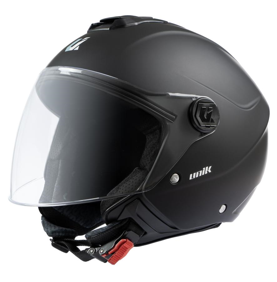 Casco jet Unik Vertex Negro mate