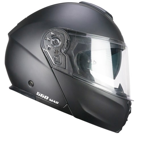 Casco modular fibra de Vidrio CGM 560A Negro mate