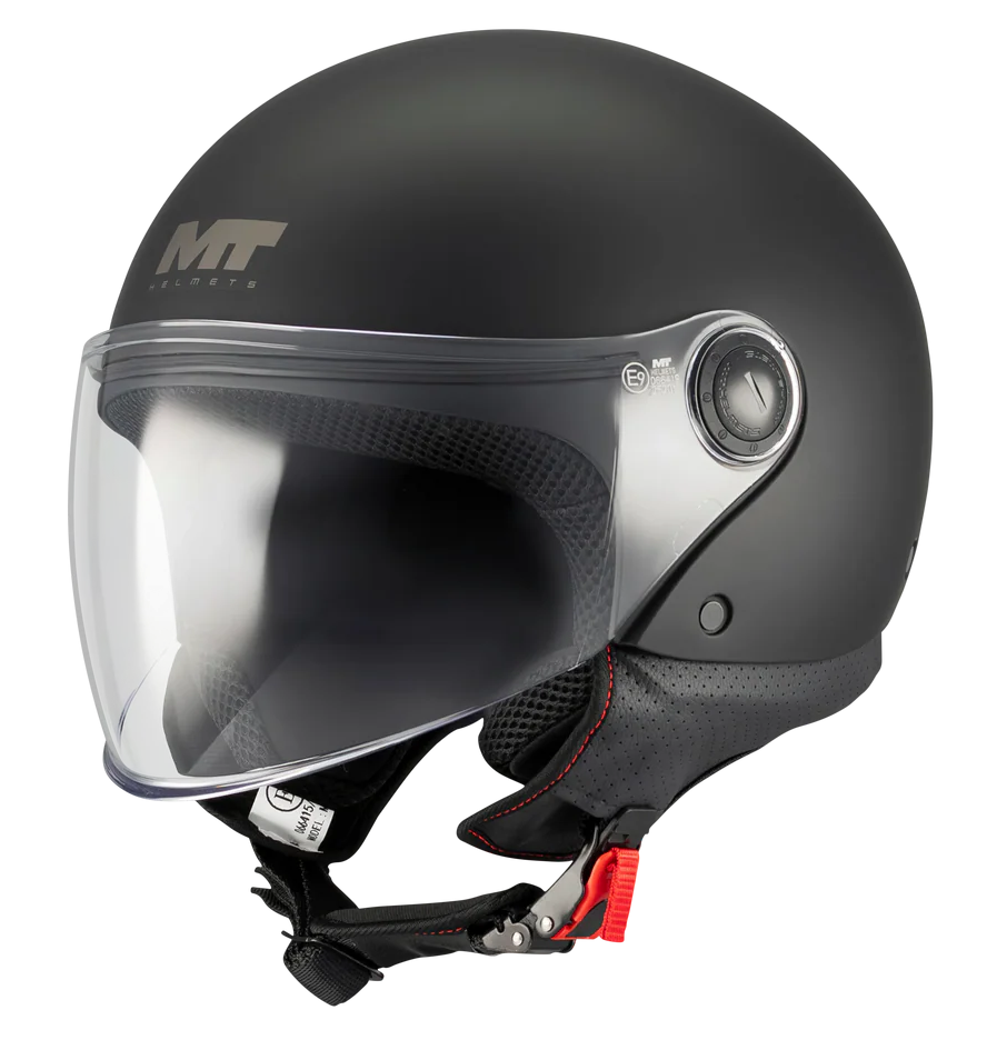 Casco Mt Helmets Street S Pure A1 Negro Mate