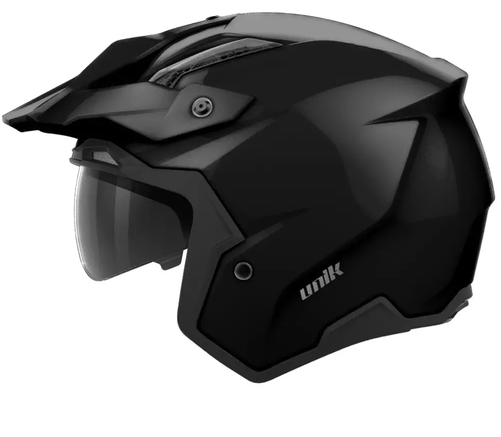 Casco Trial Unik Link DV Negro brillo
