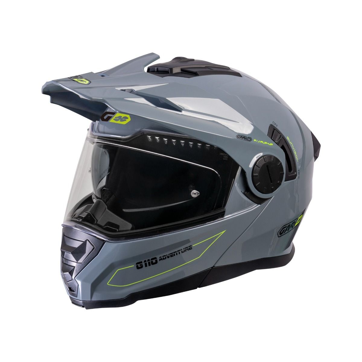 Casco Modular Trail Garibaldi G110 Gris brillo
