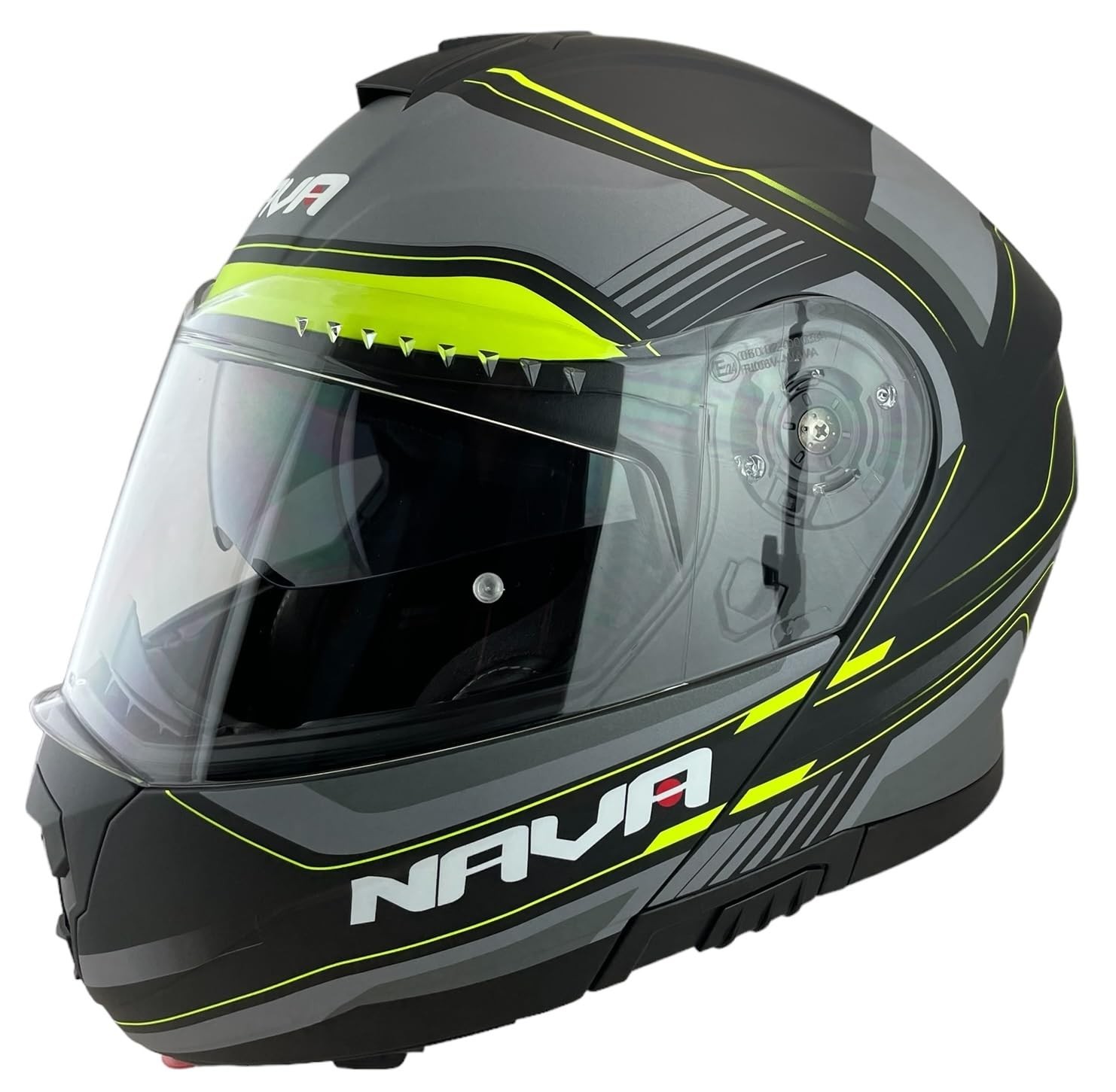 Casco modular Nava Sprint II Negro/Amarillo mate