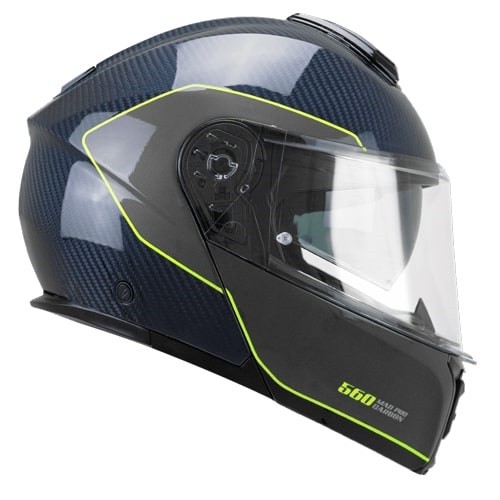 Casco CGM 560S Mad Pro Sport Carbono Azul/Amarillo