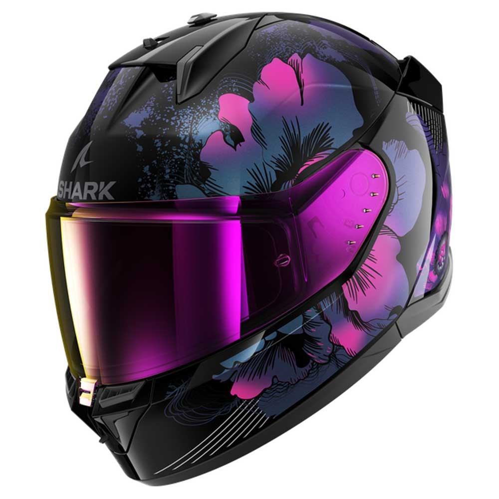 Casco Shark D-Skwal 3 Mayfer Negro/Violeta Glitter