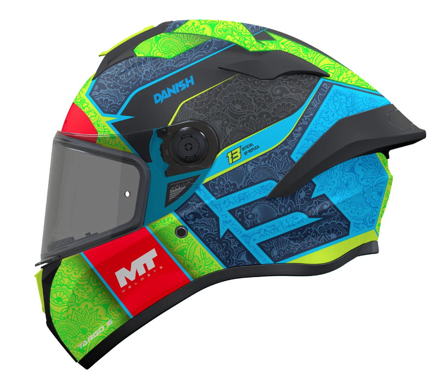 Casco MT Targo S Danish 26 Brasil C3 Brillo