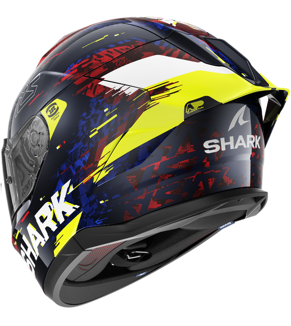Casco Shark Skwal Cup Speed-Vib Azul/Rojo/Amarillo 2