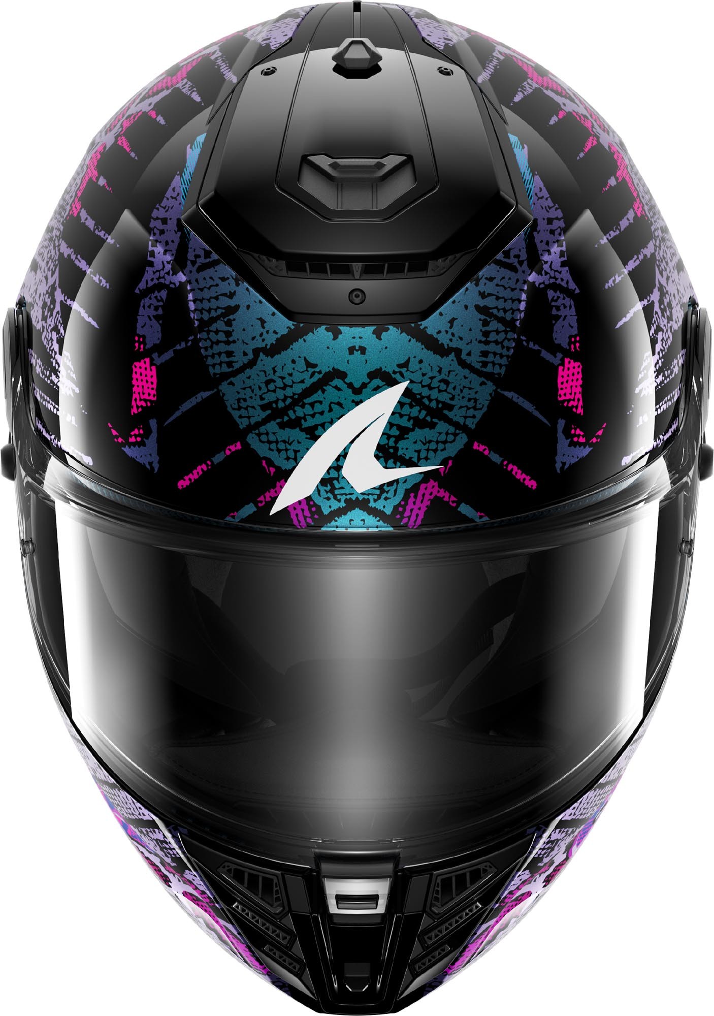 Casco Shark Spartan RS Reptaia Negro/Azul/Glitter 3