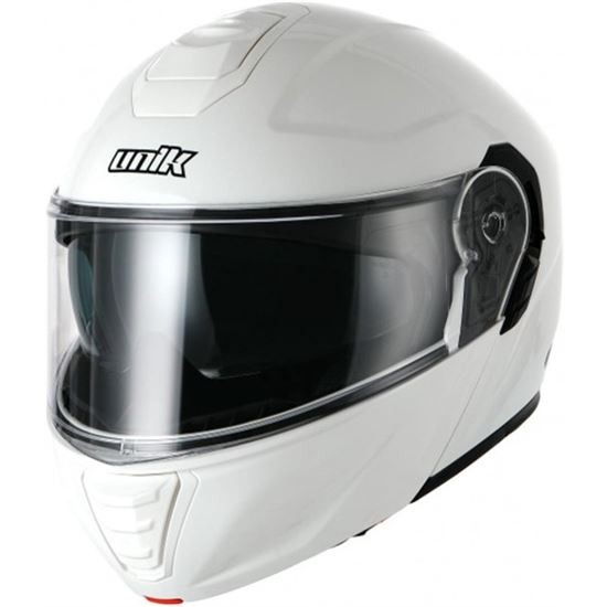 Casco modular Unik Comet Blanco brillo