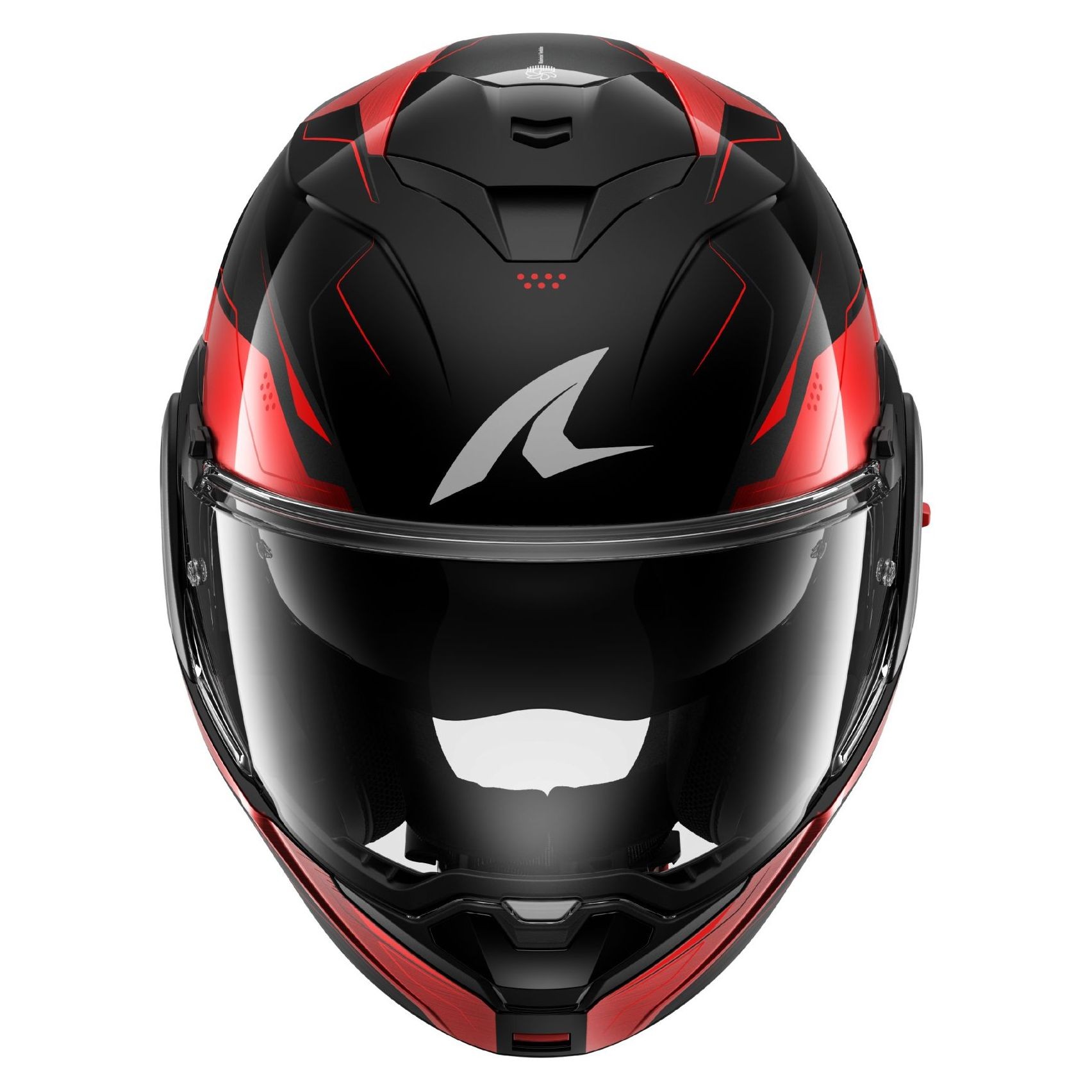 Casco Shark Oxo Mekarium Rojo/Negro brillo 5