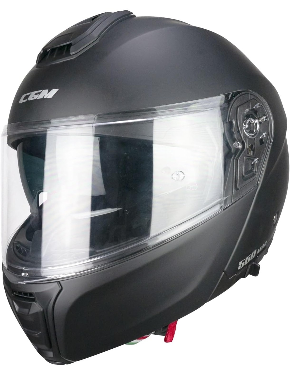 Casco modular fibra de Vidrio CGM 560A Negro mate 2