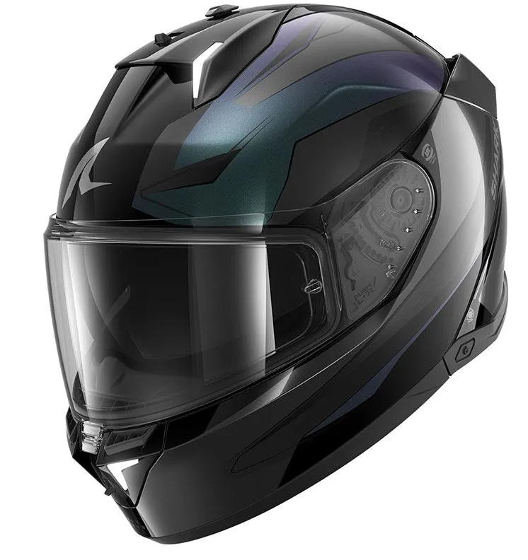 Casco Shark Skwal i3 Mekarium Negro/Antracita/Rojo