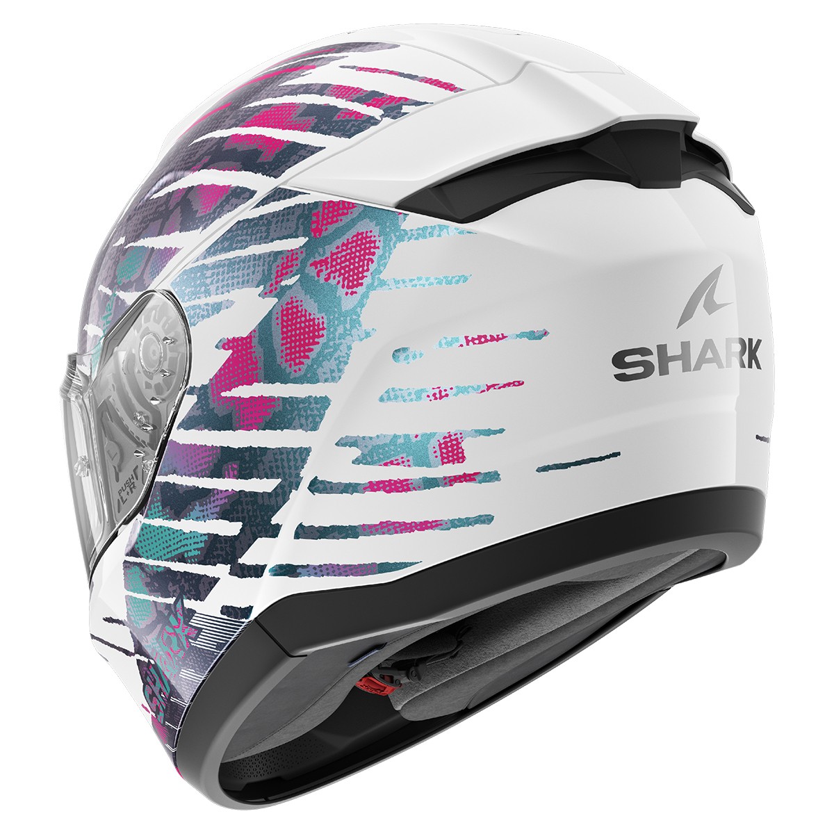 Casco Shark Ridill 2 Reptaia Blanco/Rosa/Azul 2