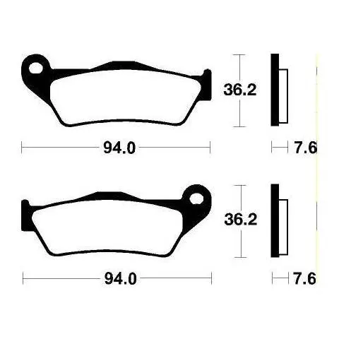 Past. de freno Bendix comp. sinterizado para off-road stand