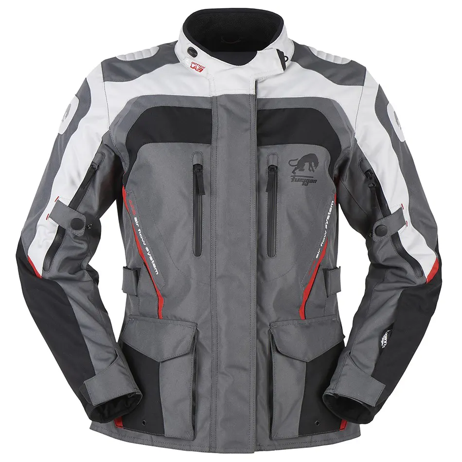 Chaqueta Mujer Trail Apalaches Blanco/Gris/Rojo