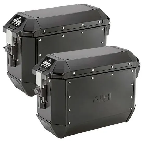 Maletas Laterales Trekker Alaska 36L Aluminio Negro