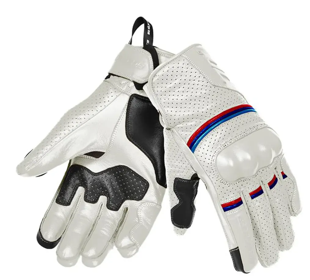 Guante Piel SD-C20 Rebel Blanco Vintage