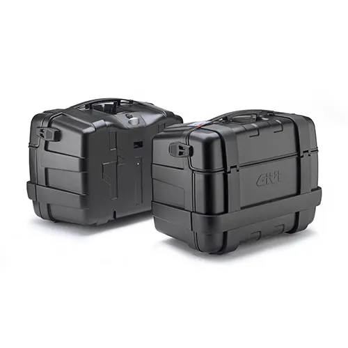 Maletas laterales Trekker 46L. Aluminio anodizado Negro