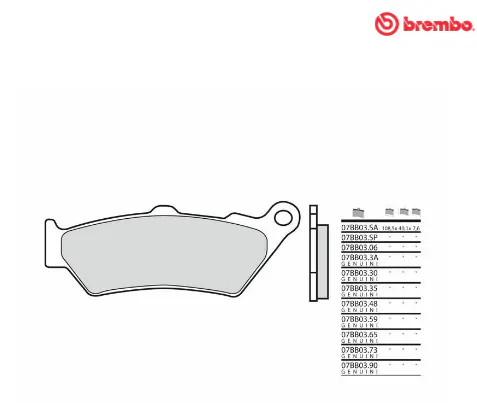 Pastillas de freno sinterizadas Brembo 07BB03SA