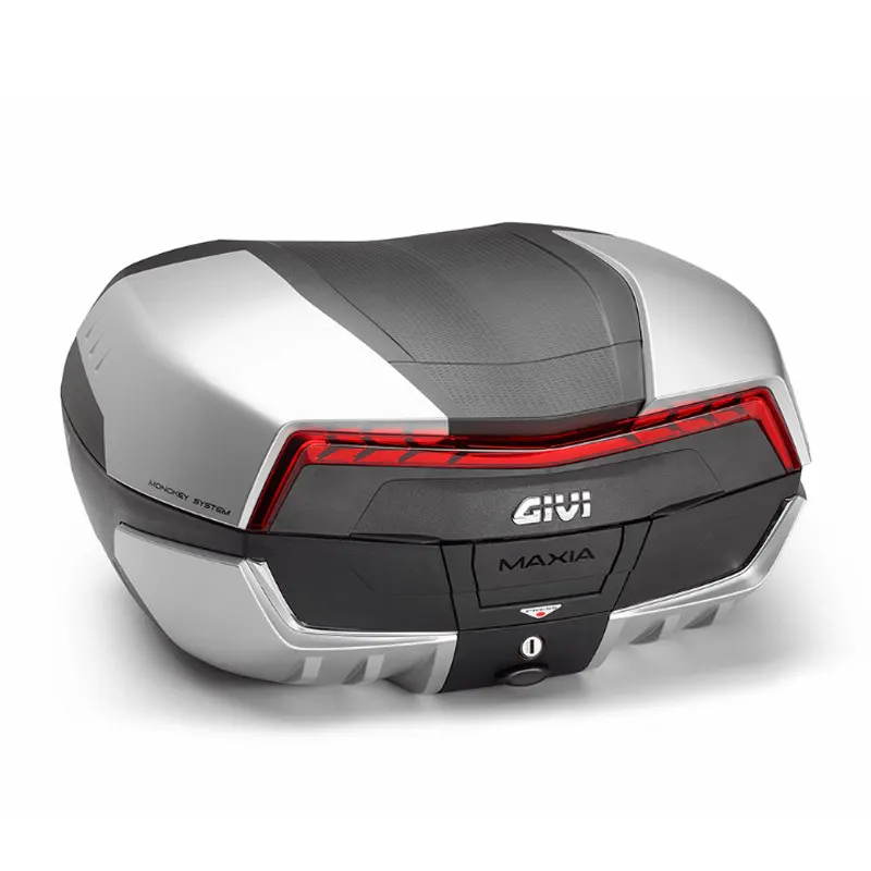 Maleta Givi V58N2 Maxia 5 catadióptrico rojo y sobretapa aluminio