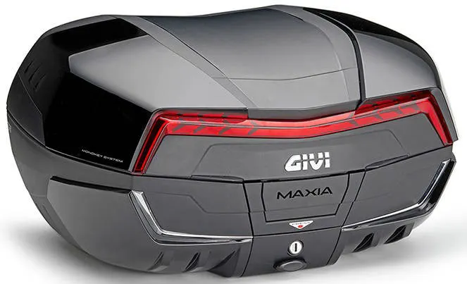 Maleta Givi V58NNB2 Maxia 5 catadióptrico rojo y sobretapa negra