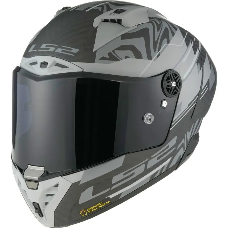 Casco LS2 FF805 Thunder Carbono GP Aero Polar mate