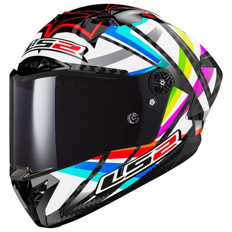 Casco LS2 FF805 Thunder Carbono GP Aero Flash Negro