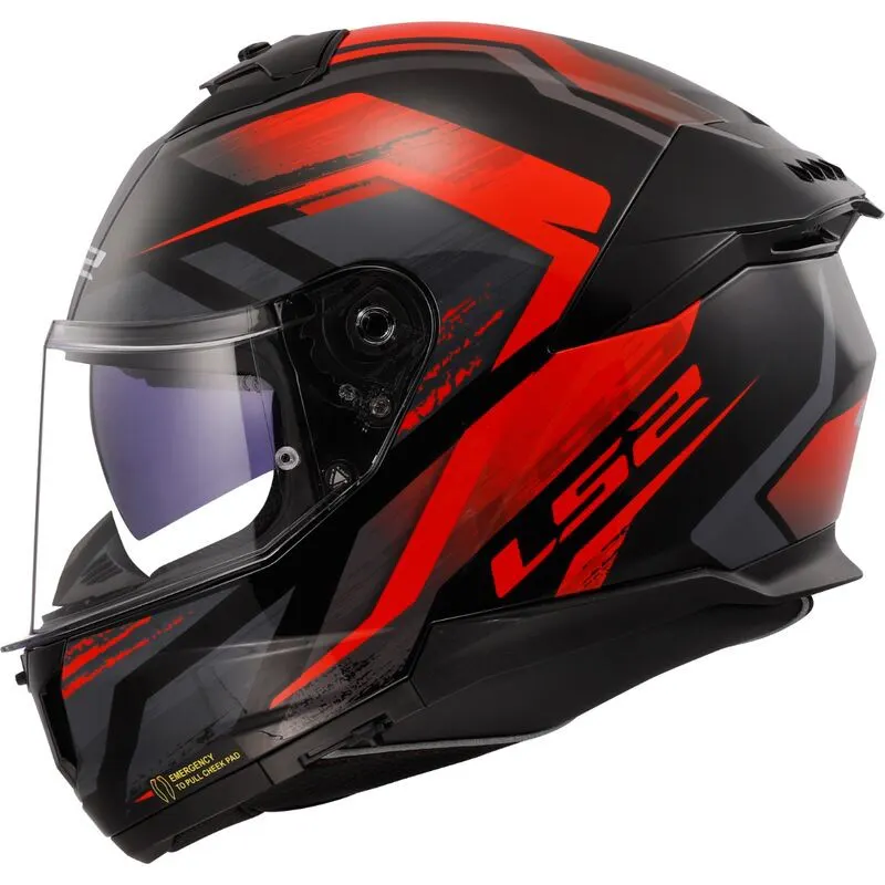 Casco LS2 FF808 Stream II Fury Rojo