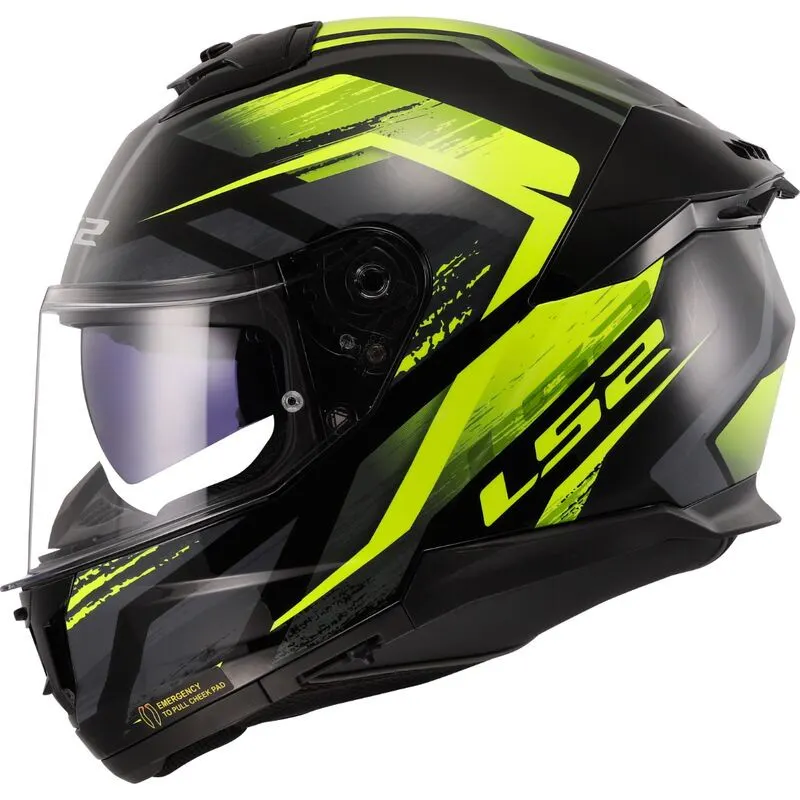 Casco LS2 FF808 Stream II Fury Amarillo