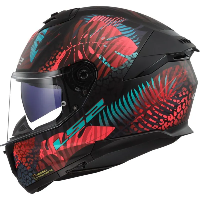 Casco LS2 FF808 Stream II Jungle Rosa/Azul