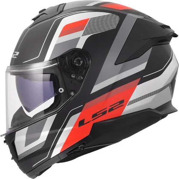 Casco LS2 FF808 Stream II Vintage Rojo/Negro/Gris